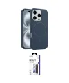 ieg™ iPhone 16 Pro Max Kılıf Yankı Form Serisi - Siyah Bilvis 3X AR Hayalet Cam Ekran Koruyucu