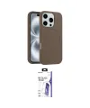ieg™ iPhone 16 Pro Max Kılıf Yankı Form Serisi - Siyah Bilvis 3X AR HD Cam Ekran Koruyucu