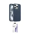 ieg™ iPhone 16 Pro Max Kılıf Yankı Form Serisi - Siyah Bilvis 3X AR HD Cam Ekran Koruyucu