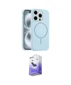ieg™ iPhone 16 Pro Max Kılıf Yankı Form Serisi - Siyah Bilvis 5in1 5D Magic Hayalet Cam Ekran Koruyucu
