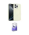 ieg™ iPhone 16 Pro Max Kılıf Yankı Form Serisi - Siyah Bilvis 5in1 5D Magic Hayalet Cam Ekran Koruyucu