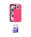ieg™ iPhone 16 Pro Max Kılıf Yankı Form Serisi - Siyah Bilvis 5in1 5D Magic Hayalet Cam Ekran Koruyucu