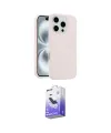ieg™ iPhone 16 Pro Max Kılıf Yankı Form Serisi - Siyah Bilvis 5in1 5D Magic Hayalet Cam Ekran Koruyucu