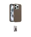 ieg™ iPhone 16 Pro Max Kılıf Yankı Form Serisi - Siyah Bilvis Hayalet Cam Ekran Koruyucu