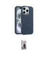 ieg™ iPhone 16 Pro Max Kılıf Yankı Form Serisi - Siyah Bilvis Hayalet Cam Ekran Koruyucu