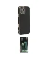 ieg™ iPhone 16 Pro Max Kılıf Yankı Serisi - Siyah 360 Mat Full Body Arka Koruyucu