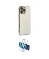 ieg™ iPhone 16 Pro Max Kılıf Yankı Serisi - Siyah 3D Antistatik Cam Ekran Koruyucu