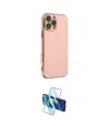 ieg™ iPhone 16 Pro Max Kılıf Yankı Serisi - Siyah 3D Antistatik Cam Ekran Koruyucu