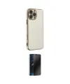 ieg™ iPhone 16 Pro Max Kılıf Yankı Serisi - Siyah 3D Antistatik Hayalet Cam Ekran Koruyucu