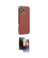 ieg™ iPhone 16 Pro Max Kılıf Yankı Serisi - Siyah 3D Antistatik Mat Seramik Nano Ekran Koruyucu