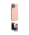 ieg™ iPhone 16 Pro Max Kılıf Yankı Serisi - Siyah 3D Antistatik Mat Seramik Nano Ekran Koruyucu