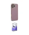 ieg™ iPhone 16 Pro Max Kılıf Yankı Serisi - Siyah Bilvis 5in1 5D Magic Hayalet Cam Ekran Koruyucu