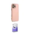 ieg™ iPhone 16 Pro Max Kılıf Yankı Serisi - Siyah Bilvis 5in1 5D Magic Hayalet Cam Ekran Koruyucu