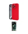 ieg™ iPhone 16 Pro Max Kılıf Yankı Yansıma Özel Seri - Siyah 360 Mat Full Body Arka Koruyucu