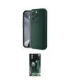 ieg™ iPhone 16 Pro Max Kılıf Yankı Yansıma Özel Seri - Siyah 360 Mat Full Body Arka Koruyucu