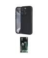 ieg™ iPhone 16 Pro Max Kılıf Yankı Yansıma Özel Seri - Siyah 360 Mat Full Body Arka Koruyucu