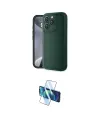 ieg™ iPhone 16 Pro Max Kılıf Yankı Yansıma Özel Seri - Siyah 3D Antistatik Seramik Nano Ekran Koruyucu
