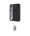 ieg™ iPhone 16 Pro Max Kılıf Yankı Yansıma Özel Seri - Siyah Bilvis 3D Cam Ekran Koruyucu
