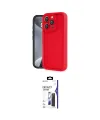 ieg™ iPhone 16 Pro Max Kılıf Yankı Yansıma Özel Seri - Siyah Bilvis 3X AR Hayalet Cam Ekran Koruyucu
