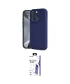 ieg™ iPhone 16 Pro Max Kılıf Yankı Yansıma Özel Seri - Siyah Bilvis 3X AR HD Cam Ekran Koruyucu