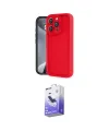 ieg™ iPhone 16 Pro Max Kılıf Yankı Yansıma Özel Seri - Siyah Bilvis 5in1 5D Magic Hayalet Cam Ekran Koruyucu