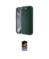 ieg™ iPhone 16 Pro Max Kılıf Yankı Yansıma Özel Seri - Siyah Buffer Hayalet Cam Ekran Koruyucu
