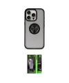 ieg™ iPhone 16 Pro Max Kılıf Yörünge Çizgi - Şeffaf 360 Full Body Arka Koruyucu