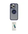 ieg™ iPhone 16 Pro Max Kılıf Yörünge Çizgi - Şeffaf Pasifik Cam Ekran Koruyucu