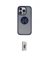 ieg™ iPhone 16 Pro Max Kılıf Yörünge Çizgi - Siyah Bilvis 3D Cam Ekran Koruyucu