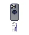 ieg™ iPhone 16 Pro Max Kılıf Yörünge Çizgi - Siyah Bilvis 3X AR HD Cam Ekran Koruyucu