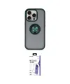 ieg™ iPhone 16 Pro Max Kılıf Yörünge Çizgi - Siyah Bilvis 3X AR HD Cam Ekran Koruyucu