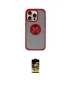ieg™ iPhone 16 Pro Max Kılıf Yörünge Çizgi - Siyah Buffer Cam Ekran Koruyucu