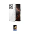 ieg™ iPhone 16 Pro Max Kılıf Yörünge Form - Siyah Buffer Hayalet Cam Ekran Koruyucu