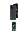 ieg™ iPhone 16 Pro Max Kılıf Yörünge Işık Serisi - Siyah 360 Mat Full Body Arka Koruyucu