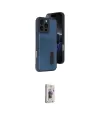ieg™ iPhone 16 Pro Max Kılıf Yörünge Işık Serisi - Siyah Bilvis 3D Cam Ekran Koruyucu
