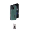 ieg™ iPhone 16 Pro Max Kılıf Yörünge Işık Serisi - Siyah Bilvis Hayalet Cam Ekran Koruyucu