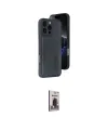 ieg™ iPhone 16 Pro Max Kılıf Yörünge Işık Serisi - Siyah Bilvis Hayalet Cam Ekran Koruyucu