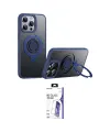 ieg™ iPhone 16 Pro Max Kılıf Zirve Çizgi Prime - Siyah Bilvis 3X AR HD Cam Ekran Koruyucu
