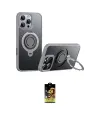 ieg™ iPhone 16 Pro Max Kılıf Zirve Çizgi Prime - Siyah Buffer Cam Ekran Koruyucu