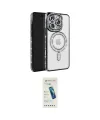 ieg™ iPhone 16 Pro Max Kılıf Zirve Doku Prime - Şeffaf Pasifik Cam Ekran Koruyucu