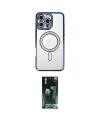 ieg™ iPhone 16 Pro Max Kılıf Zirve Doku Prime - Siyah 360 Mat Full Body Arka Koruyucu
