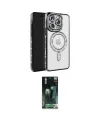 ieg™ iPhone 16 Pro Max Kılıf Zirve Doku Prime - Siyah 360 Mat Full Body Arka Koruyucu
