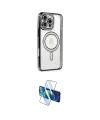 ieg™ iPhone 16 Pro Max Kılıf Zirve Doku Prime - Siyah 3D Antistatik Cam Ekran Koruyucu