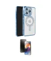 ieg™ iPhone 16 Pro Max Kılıf Zirve Doku Prime - Siyah 3D Antistatik Mat Seramik Nano Ekran Koruyucu