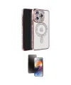ieg™ iPhone 16 Pro Max Kılıf Zirve Doku Prime - Siyah 3D Antistatik Mat Seramik Nano Ekran Koruyucu