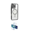 ieg™ iPhone 16 Pro Max Kılıf Zirve Doku Prime - Siyah 3D Antistatik Seramik Nano Ekran Koruyucu