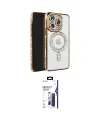 ieg™ iPhone 16 Pro Max Kılıf Zirve Doku Prime - Siyah Bilvis 3X AR Hayalet Cam Ekran Koruyucu