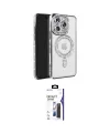 ieg™ iPhone 16 Pro Max Kılıf Zirve Doku Prime - Siyah Bilvis 3X AR Hayalet Cam Ekran Koruyucu