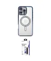 ieg™ iPhone 16 Pro Max Kılıf Zirve Doku Prime - Siyah Bilvis 3X AR Hayalet Cam Ekran Koruyucu