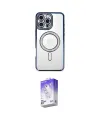 ieg™ iPhone 16 Pro Max Kılıf Zirve Doku Prime - Siyah Bilvis 5in1 3D Magic Cam Ekran Koruyucu